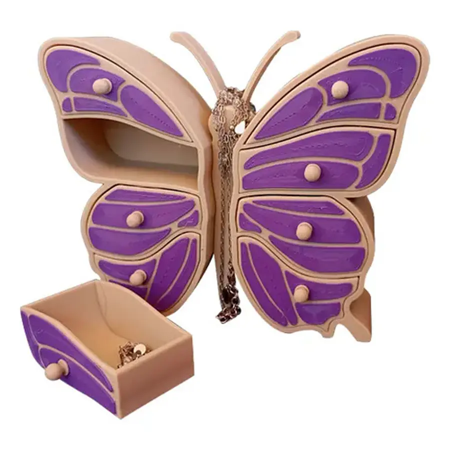 Joyero Con Cajón De Mariposa