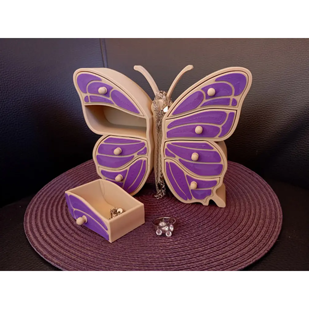 Joyero Con Cajón De Mariposa 2