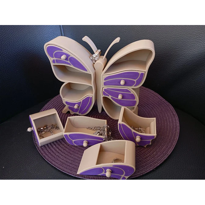 Joyero Con Cajón De Mariposa 4