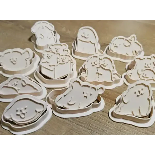Cortador De Galletas - Perros Tiernos (pack 11 Un)