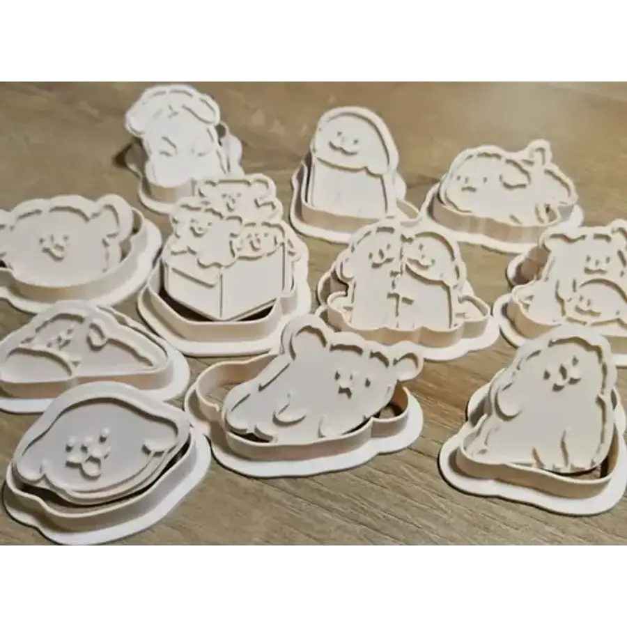 Cortador De Galletas - Perros Tiernos (pack 11 Un)
