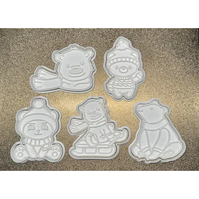 Cortador De Galleta - Osos (pack 5 Un) 2