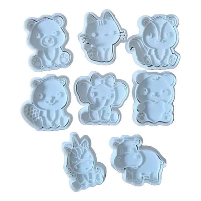 Cortador De Galletas - Animales Lindos (pack 8 Un)