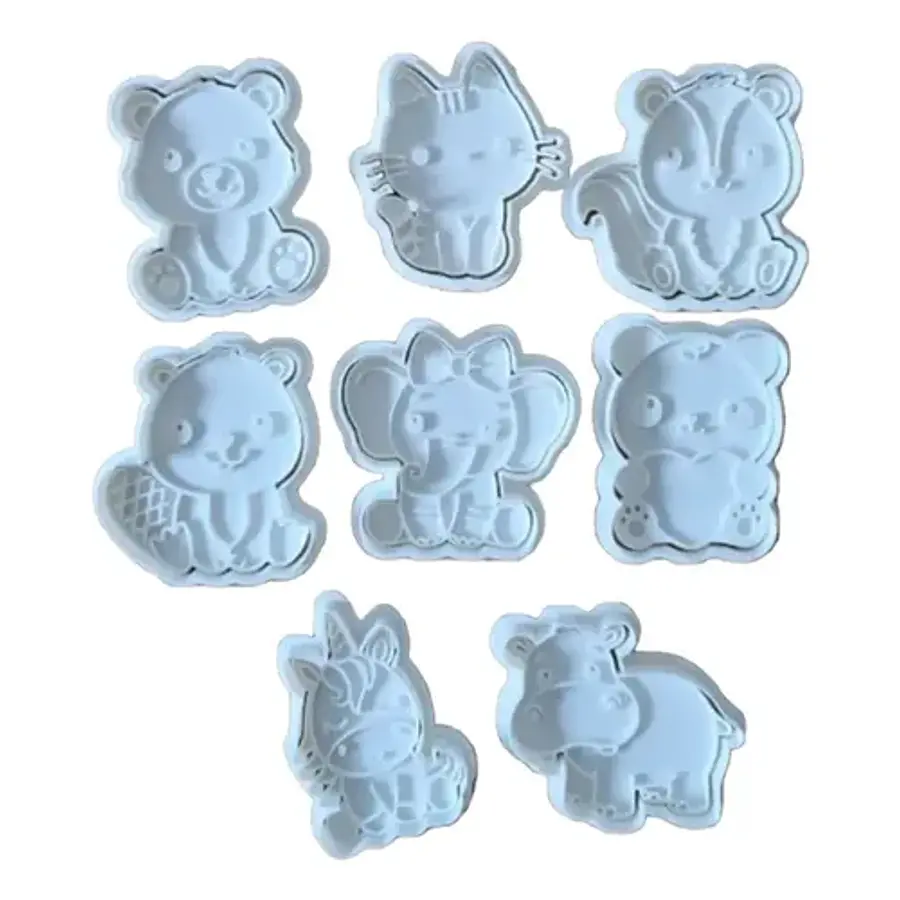 Cortador De Galletas - Animales Lindos (pack 8 Un)