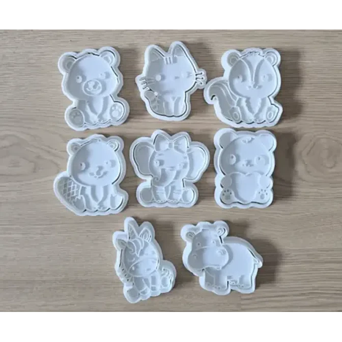 Cortador De Galletas - Animales Lindos (pack 8 Un) 2