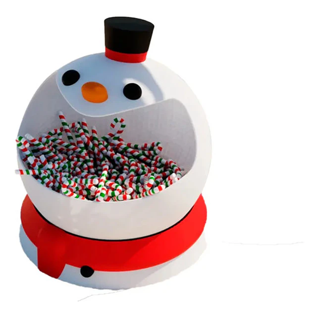 Cuenco Para Dulces Navidad - Muñeco De Nieve