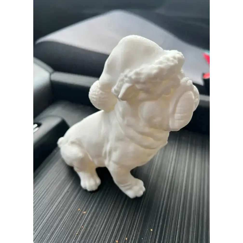 Figura - Bulldog Británico Navideño 2