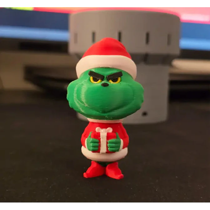 Figura Decoración- Chibi Del Grinch Navideño 3
