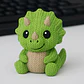 Figura Decorativa- Triceratops De Punto Verde - Miniatura 2