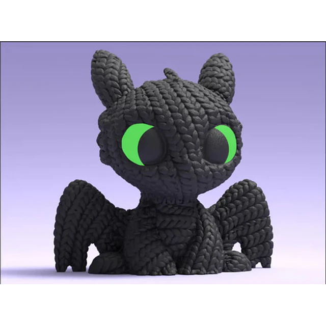 Figura - Furia Nocturna Tejida 3d