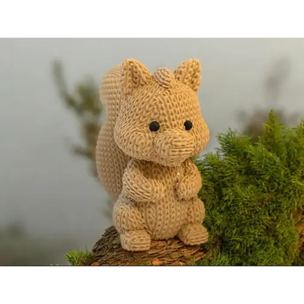 Figura - Ardilla Tejida 3d 3