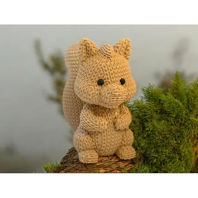 Figura - Ardilla Tejida 3d 3