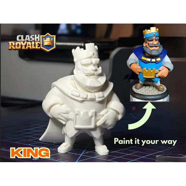 Figura Decorativa El Rey (clash Royale)