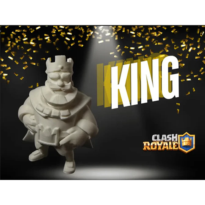 Figura Decorativa El Rey (clash Royale) 3