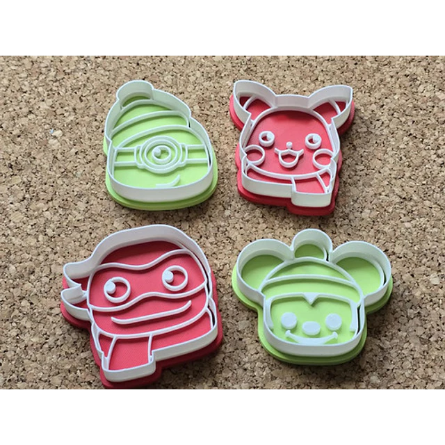 Pack 4 Cortadores De Galletas - Navidad