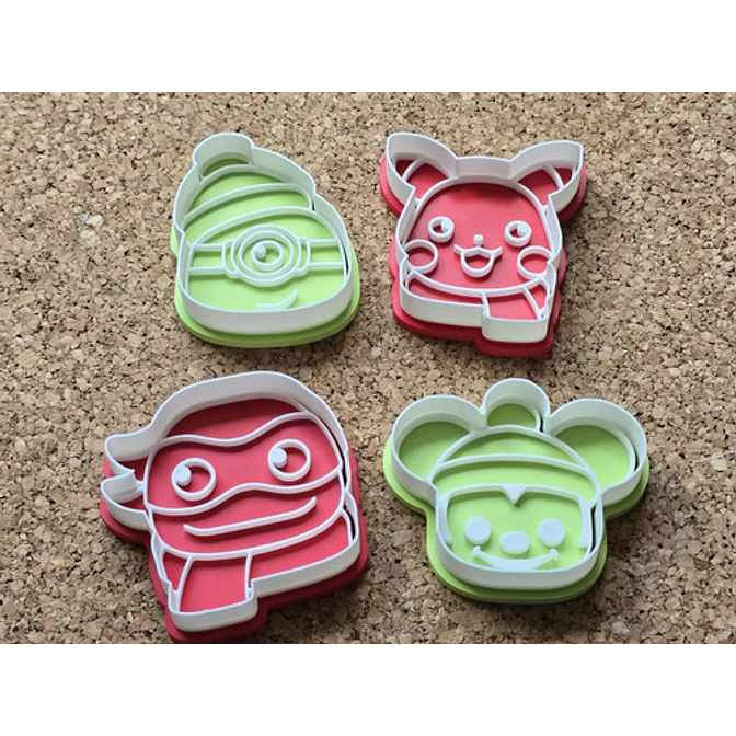 Pack 4 Cortadores De Galletas - Navidad 1