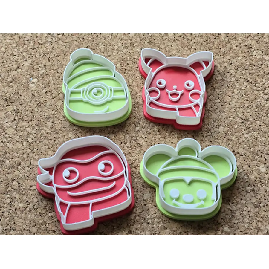Pack 4 Cortadores De Galletas - Navidad