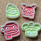Pack 4 Cortadores De Galletas - Navidad - Miniatura 1