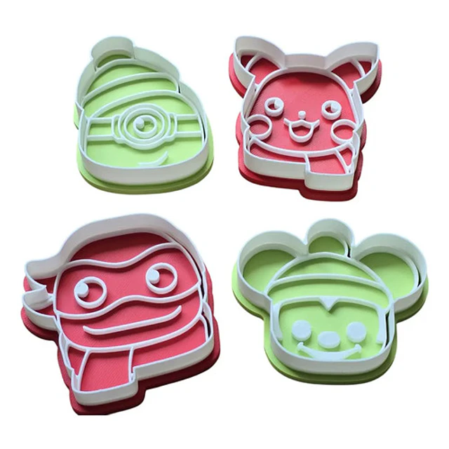 Pack 4 Cortadores De Galletas - Navidad
