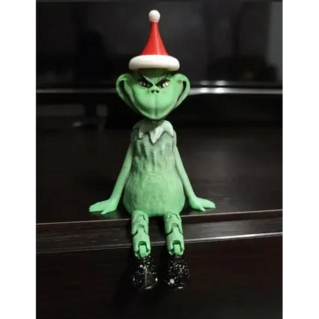 Figura Articulada - Grinch Navideño Sentado