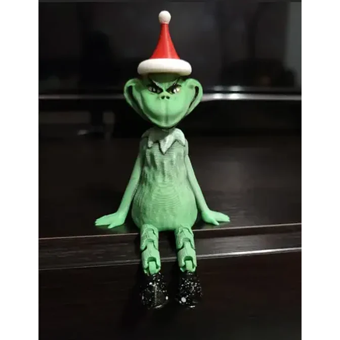 Figura Articulada - Grinch Navideño Sentado 2