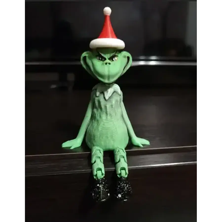 Figura Articulada - Grinch Navideño Sentado