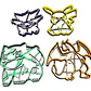 Cortador De Galletas - Pokemon Pack 4 - Miniatura 1