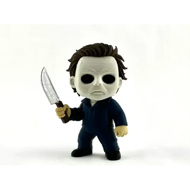 Figura Decorativa- Chibi Michael Myers Gris