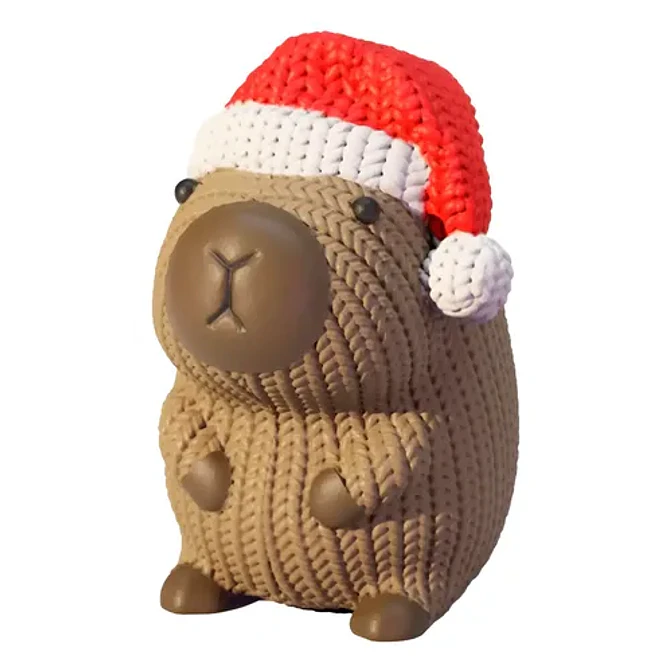 Figura - Castor Cafe Navideño Tejido 1