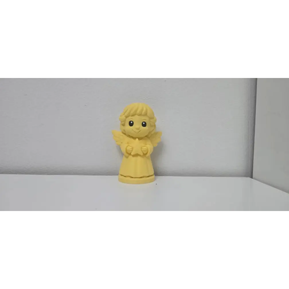 Ángel Sonriente Con Estrella Figura Navideña 2