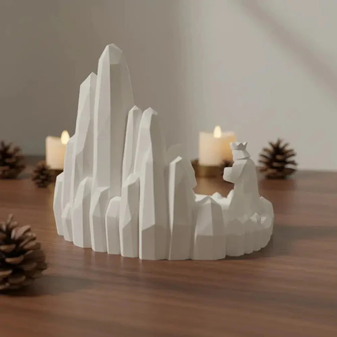 Pesebre - Moderno En Blanco 6
