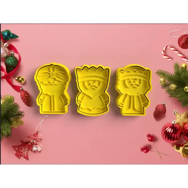Cortador De Galletas - Reyes Magos (pack 3)