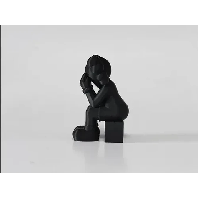 Escultura Estilo Kaws Sentada 3