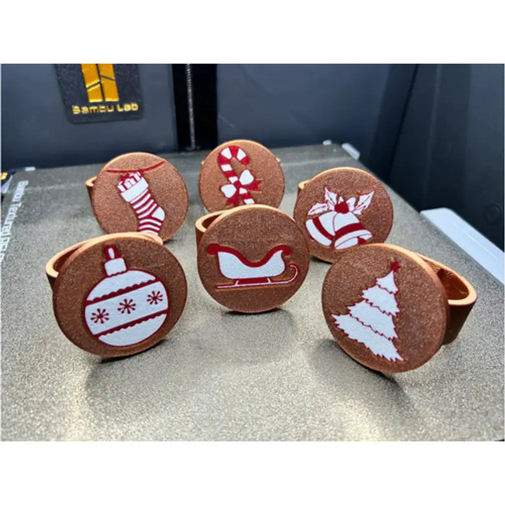 Pack De 6 Servilleteros Navideños 1