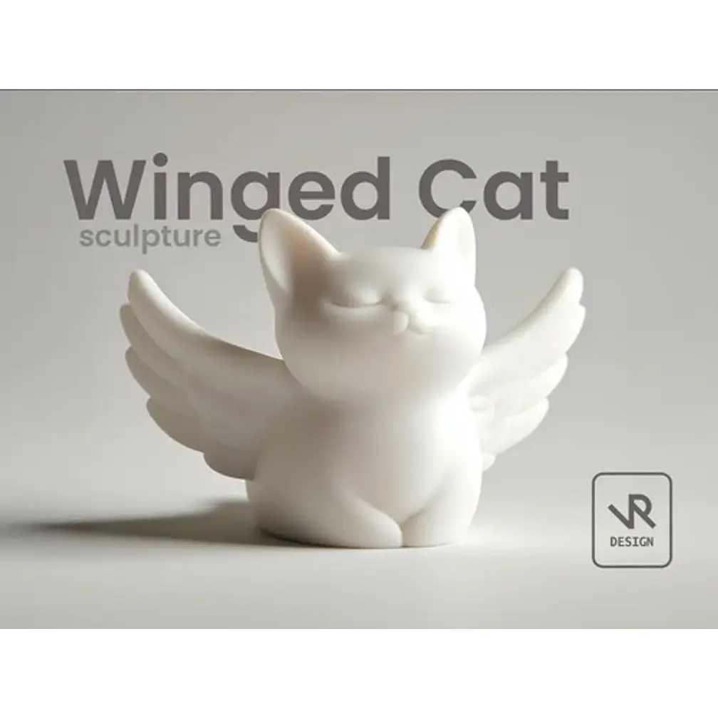 Figura - Gato Con Alas 3