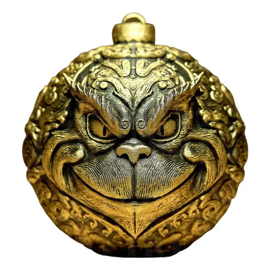 Bola Navidad - Figura De Navidad En Dorado