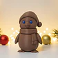 Pingüino Con Sombrero Y Bufanda Figurita De Navidad - Miniatura 2