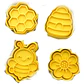 Cortador De Galletas - Abejas  (pack 4) - Miniatura 1