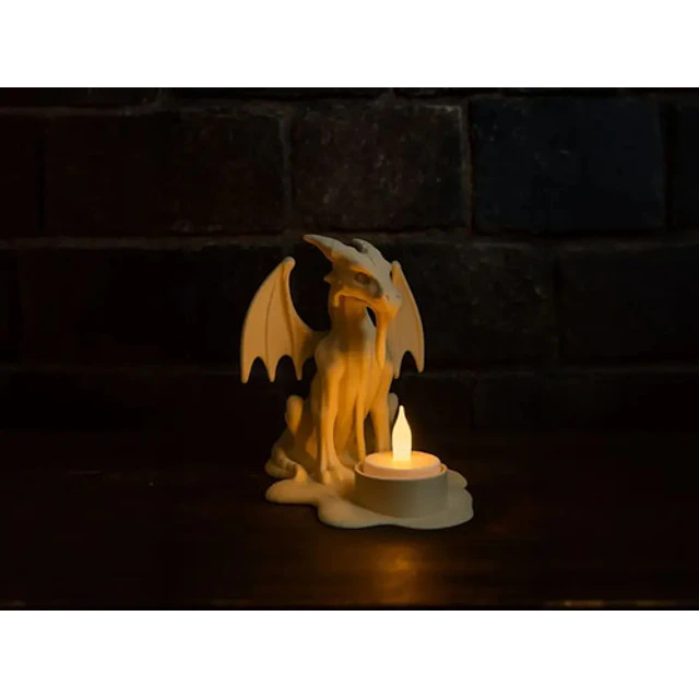 Portavelas Led- Dragón Guardián