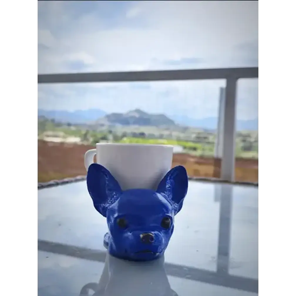 Posavasos Con Cabeza De Perro Chihuahua (no Incluye Taza) 3