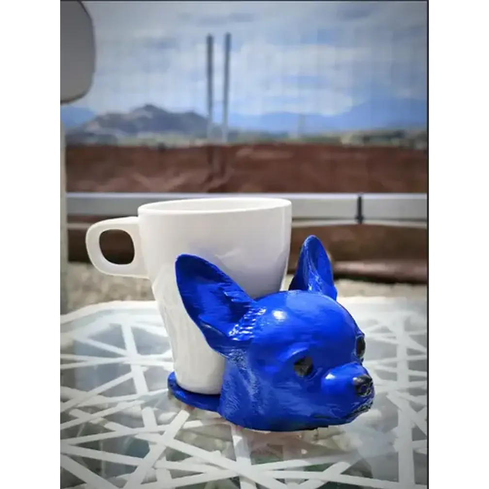 Posavasos Con Cabeza De Perro Chihuahua (no Incluye Taza) 4