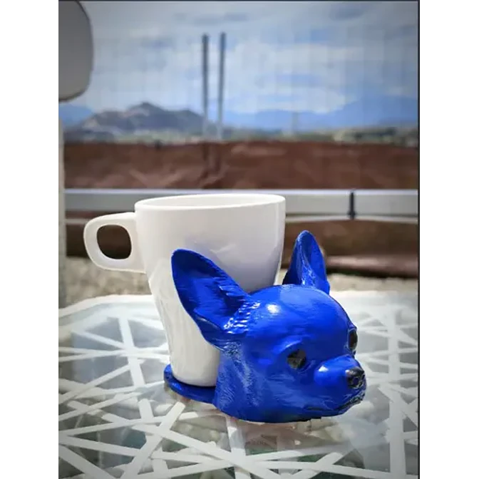 Posavasos Con Cabeza De Perro Chihuahua (no Incluye Taza) 4