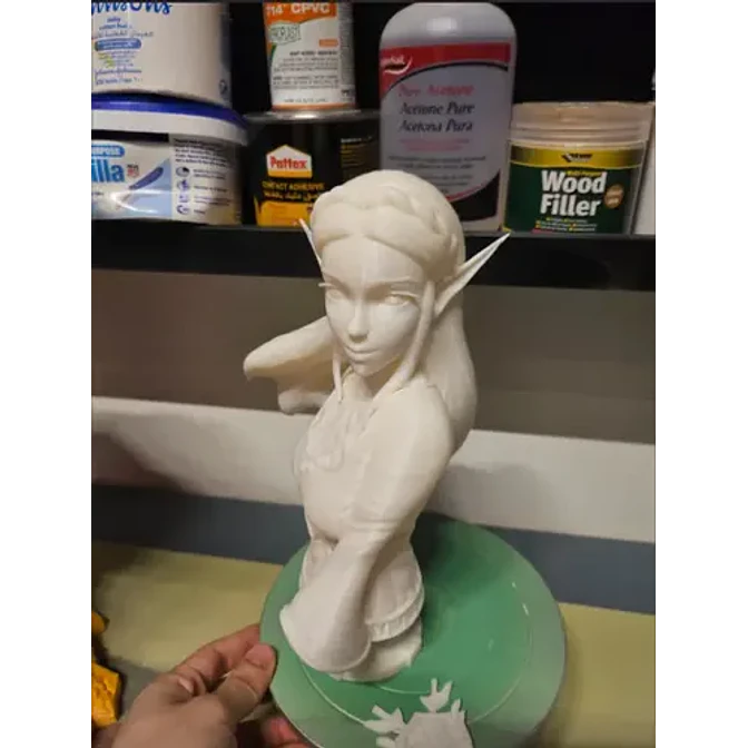 Figura 3d Busto Zelda Printpatro3d Para Colección 4