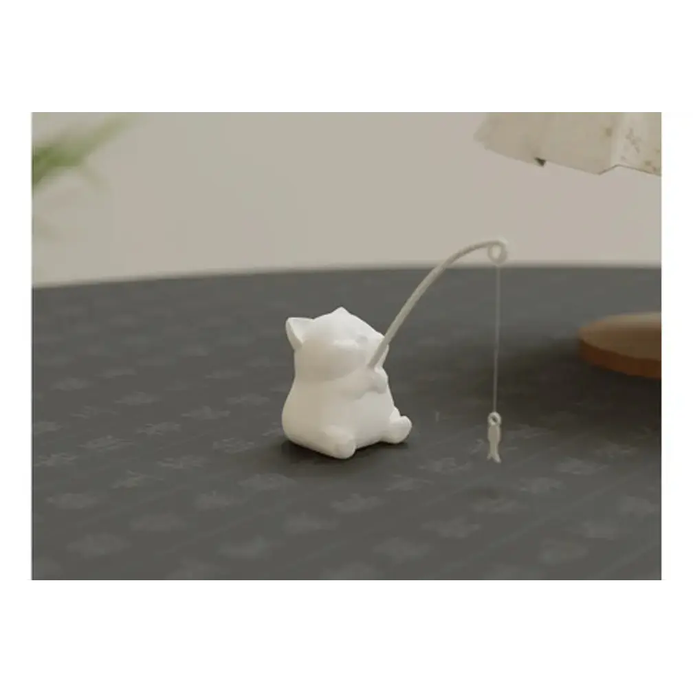 Gatito Pescando Figura Decorativa 2
