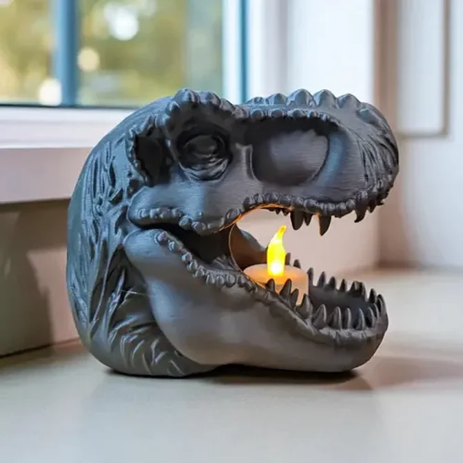 Portavelas Led Tiranosaurio Rex 3