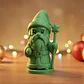 Gnomo Mago Con Bastón Estelar Para Navidad - Adorno - Miniatura 1
