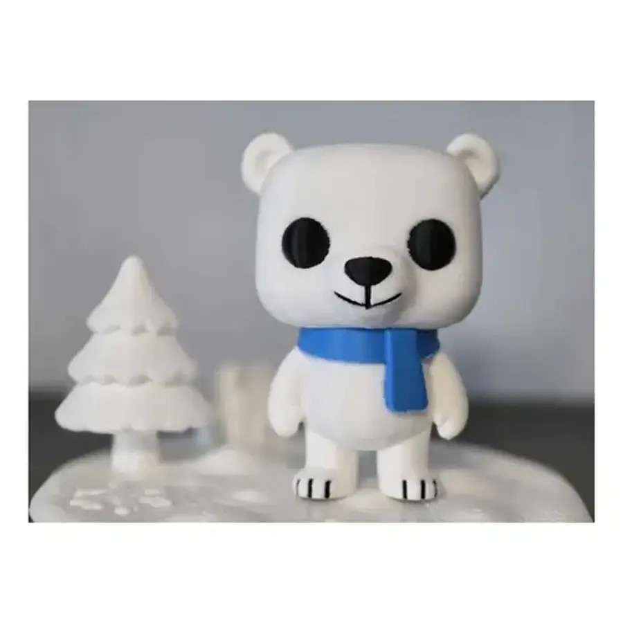 Lindo Osito Polar Estilo Funko - Figura Navideña