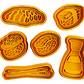 Cortador De Galletas - Sushi (pack 6 ) - Miniatura 1
