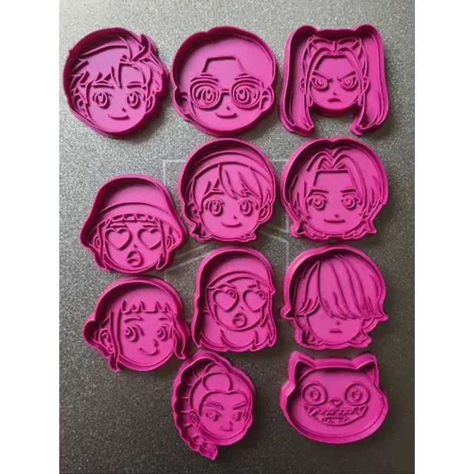 Cortador De Galletas Grandes De  Huntrix Y Saja Boys 3