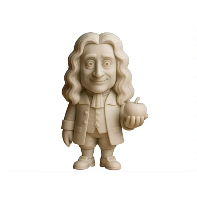 Figura Decoración De Isaac Newton De Pie